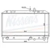 Radiateur, refroidissement du moteur 62458 Nissens 62458
