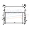NISSENS Radiateur moteur pour OPEL: Meriva & VAUXHALL: Meriva (Ref: 63087A)