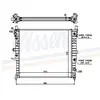 NISSENS Radiateur moteur pour MERCEDES-BENZ: Classe ML (Ref: 62788A)