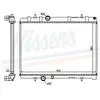 NISSENS Radiateur moteur pour PEUGEOT: 407 & CITROËN: C5 (Ref: 63605A)