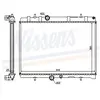 Radiateur, refroidissement du moteur 63606A Nissens 63606A