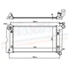 Radiateur, refroidissement du moteur 64646A Nissens 64646A