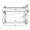 NISSENS Radiateur moteur pour TOYOTA: Corolla, Corolla Verso (Ref: 646321)