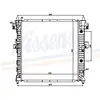 NISSENS Radiateur moteur pour SSANGYONG: Kyron, Actyon (Ref: 64316)