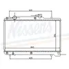 Radiateur, refroidissement du moteur 64168 Nissens 64168