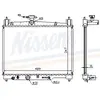 Radiateur, refroidissement du moteur 64801 Nissens 64801