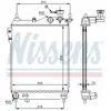 Radiateur, refroidissement du moteur 67093 Nissens 67093