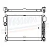 NISSENS Radiateur moteur pour MERCEDES-BENZ: Classe CL, Classe S (Ref: 67107A)