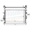 Radiateur, refroidissement du moteur 65615A Nissens 65615A