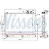 Radiateur, refroidissement du moteur 66645 Nissens 66645