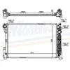 Radiateur, refroidissement du moteur 67162 Nissens 67162