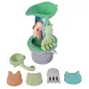 Magni Set De Plage & Jardin - 8 Pièces Moulin En Paille De Blé Multicolore