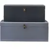 Society of Lifestyle House Doctor Boîtes de rangement Ensemble de 2 bleu gris