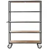 Desserte en bois de manguier quatre étages Wheels - House Doctor