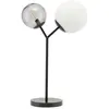 House Doctor TWICE-Lampe à poser 2 lumières Métal/Verre H42cm Noir