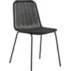 Chaise en polyrotin noir Hapur - House Doctor