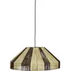 Abat-jour en raphia noir et marron 54cm Hdrafi - House Doctor
