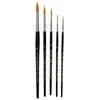 Creativ Company Creotime pinceaux noirs ronds 5 pcs (1-4-8-12-18)
