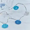 Sirius Guirlande lumineuse LED Selma Clam, bleue, 20 ampoules, fonctio...