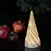 Sirius Figurine décorative LED Vilma, blanc/doré, hauteur 19 cm, verre...