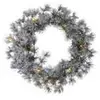 Sirius Couronne LED Alfi, verte/enneigée, Ø 45 cm