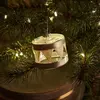 Sirius Pendentif décoratif Elly avec LED, Ø 7 cm, argenté