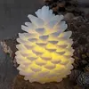 Sirius Bougie LED Clara en forme de pomme de pin, 14 cm