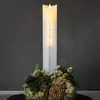 Sirius Bougie LED Sara Calendar, blanc/argent, hauteur 29 cm