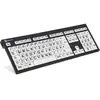 Logickeyboard XL Imprimé NERO (DE, Filaire), Clavier, Noir