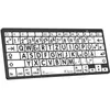 Logickeyboard XL-Print noir sur blanc DE Mac/BT