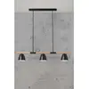 Nordlux Suspension Theo, 3 lampes, en bois de frêne