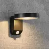 RICA ROUND-Applique murale d'extérieur LED solaire H12cm Noir Nordlux