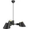 DFTP by Nordlux Suspension Stay à 3 lampes, noire