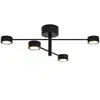 Nordlux Plafonnier LED Clyde Flex, à 4 lampes, 2 entretoises, noir