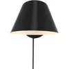 DFTP by Nordlux Applique Stay Short avec prise, noire