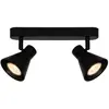 Nordlux - Spoterie eik, Métal, Couleur Noir, GU10, H.15, IP20 / Intéri...