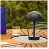 Nordlux Lampe à poser LED rechargeable Ellen To-Go, noir, aluminium