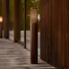 Nordlux Bornes lumineuses Sidara 95 Seaside, marron, aluminium, IP44, ...