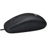 Logitech M100 - Souris - pleine taille - droitiers et gauchers - optique - 3 boutons - filaire - USB - noir