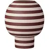 AYTM Vase Varia, rouge, Ø 18 cm, hauteur 21 cm, céramique