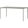 Table à manger en acier taupe 160 x 80 cm Novo - AYTM
