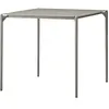 Table à manger carrée en acier taupe 80 x 80 cm Novo - AYTM
