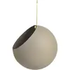 AYTM pot de fleurs Globe, suspendu, Ø 21 cm, gris, aluminium