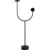 AYTM Lampe sur pied LED Grasil, noir, marbre, hauteur 127 cm