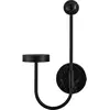 Applique murale LED AYTM Grasil, noir, marbre, fiche, 54 cm