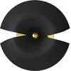 Applique murale AYTM Cycnus, noir, Ø 45 cm, fiche, aluminium, E27