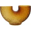 Vase en verre ambre 19 cm Arura - AYTM