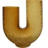 AYTM Vase Arura, ambre, hauteur 40 cm, largeur 34 cm, verre