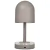 luminaire rechargeable AYTM Luceo, taupe, métal, 24 cm, à intensité va...