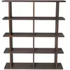 Bibliothèque en chêne naturel laqué teinté foncé 122,5x141cm Kona - Fe...